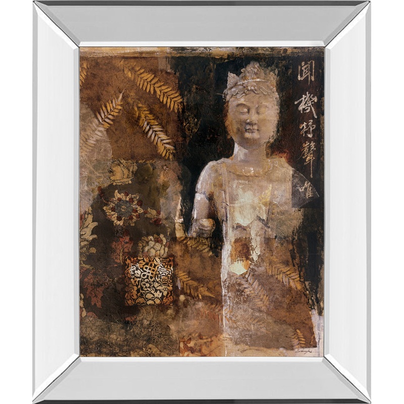 Inner Chi III By Douglas – Mirror Framed Print Wall Art – Gold