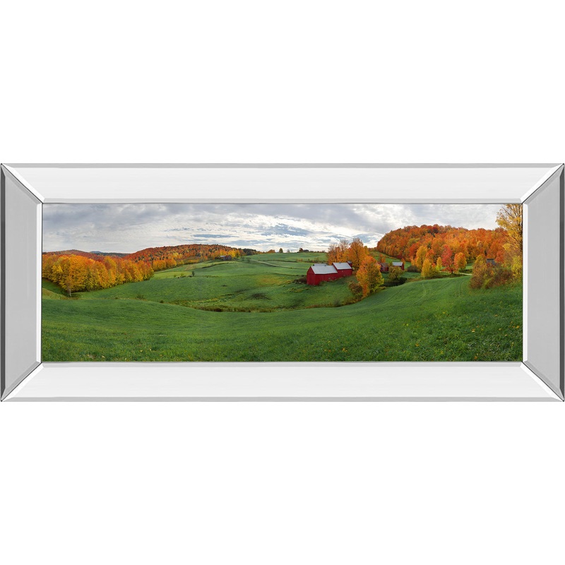 Jenne Farm By Shelley Lake – Mirror Framed Print Wall Art – Green