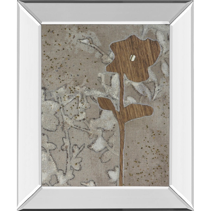 Lift Me Il By Miller – Mirror Framed Print Wall Art – Beige