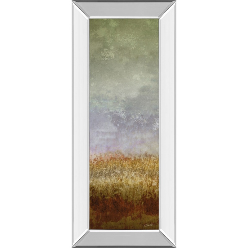 Lush Field Il By John Butler – Mirror Framed Print Wall Art – Dark Gray