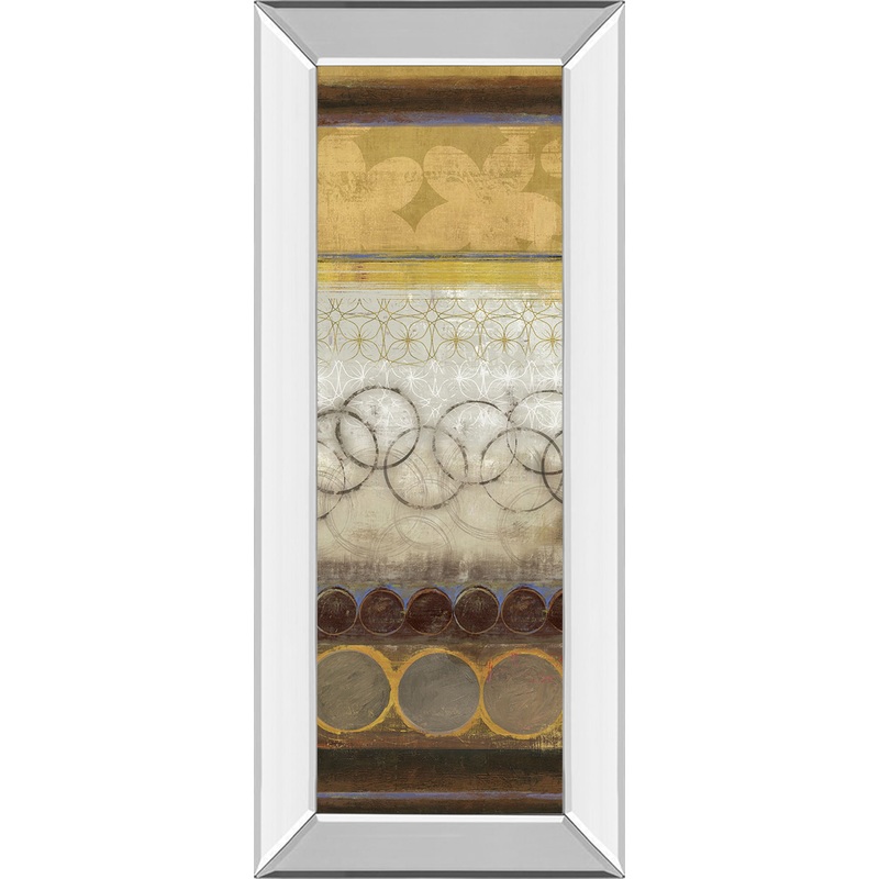 Mellow I By Allison Pearce – Mirror Framed Print Wall Art – Yellow