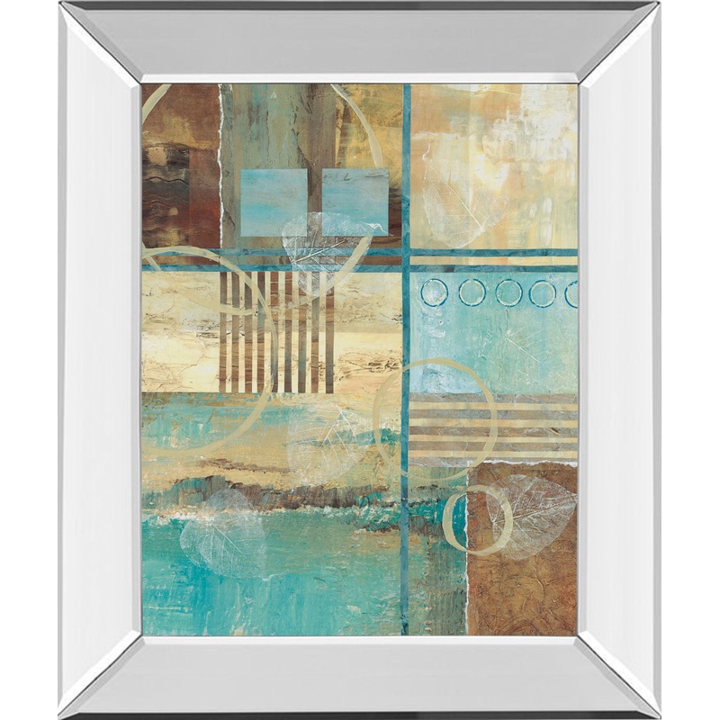 Natures Magic I By Norm Olson – Mirror Framed Print Wall Art – Blue