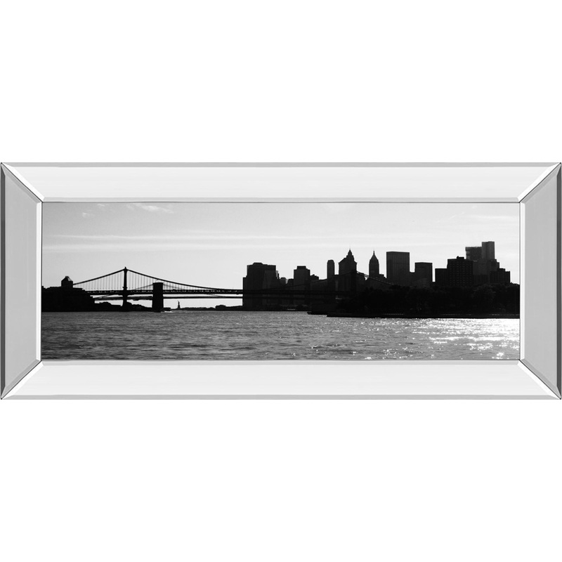 Ny Scenes I By Jeff Pica – Mirror Framed Print Wall Art – Black