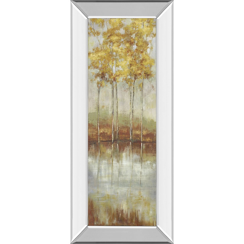 Reflections Il By Allison Pearce – Mirror Framed Print Wall Art – Yellow