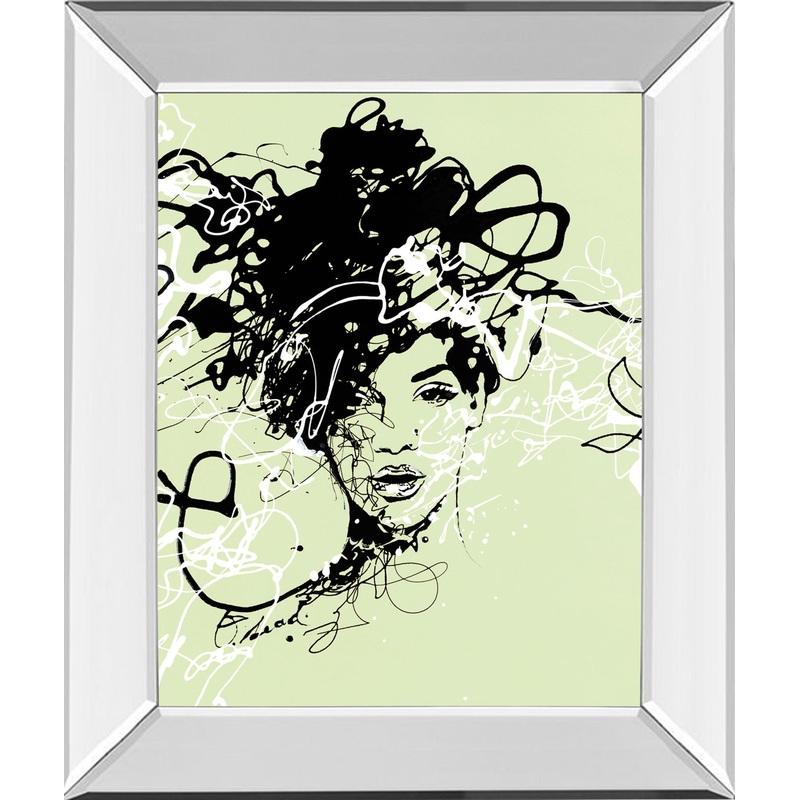 Star Il By Oksana Leadbitter – Framed Print Wall Art – Green