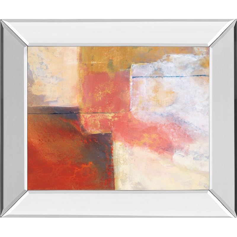 Subtley By Darba – Mirror Framed Print Wall Art – Red