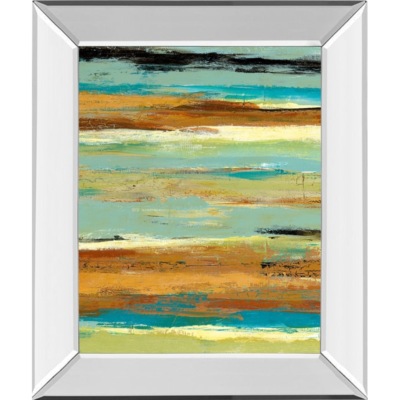 Terra Firma I By Maria Donovan – Mirror Framed Print Wall Art – Gold