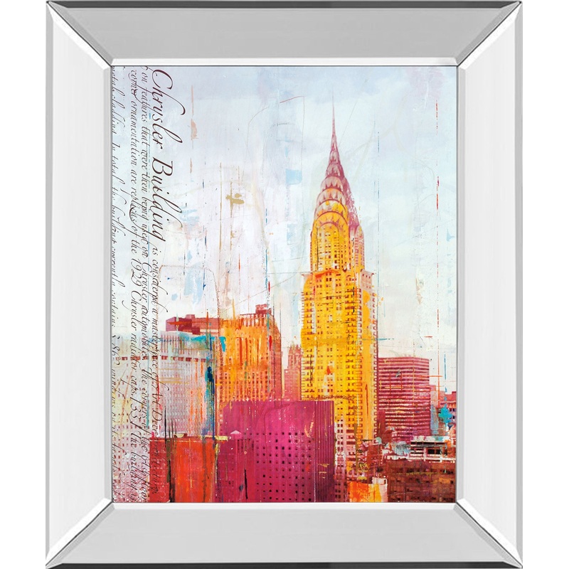 The City That Never Sleeps I By Haub – Framed Print Wall Art – Yellow