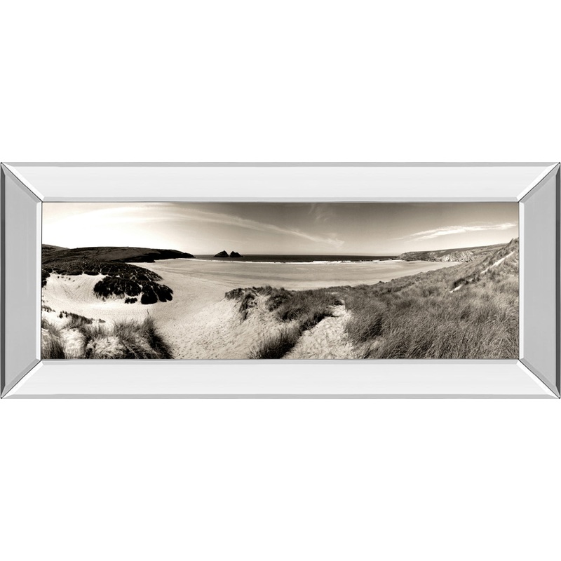 The Wind In The Dunes Il By Noah Bay – Mirror Framed Print Wall Art – Gold