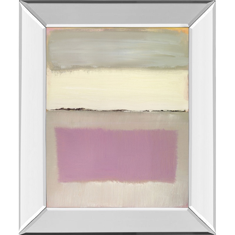 Twilight I By Caroline Gold – Mirror Framed Print Wall Art – Purple