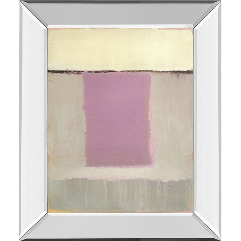Twilight Il By Caroline Gold – Mirror Framed Print Wall Art – Purple