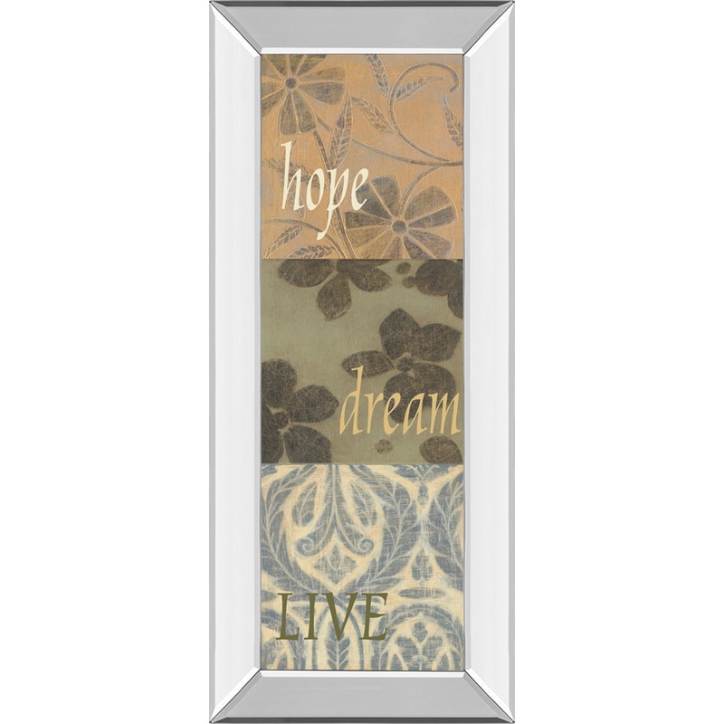 Uplift I By Vision Studio – Mirror Framed Print Wall Art – Orange