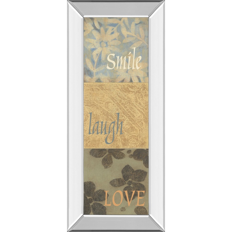 Uplift Il By Vision Studio – Mirror Framed Print Wall Art – Orange