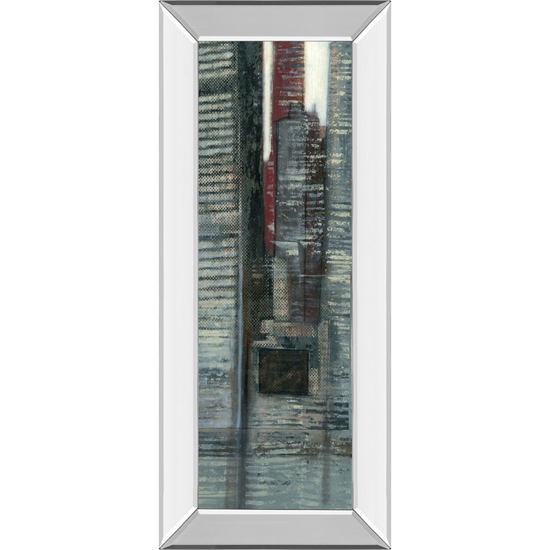 Urban Landscape VI By Norman Wyatt – Mirror Framed Print Wall Artt – Dark Gray