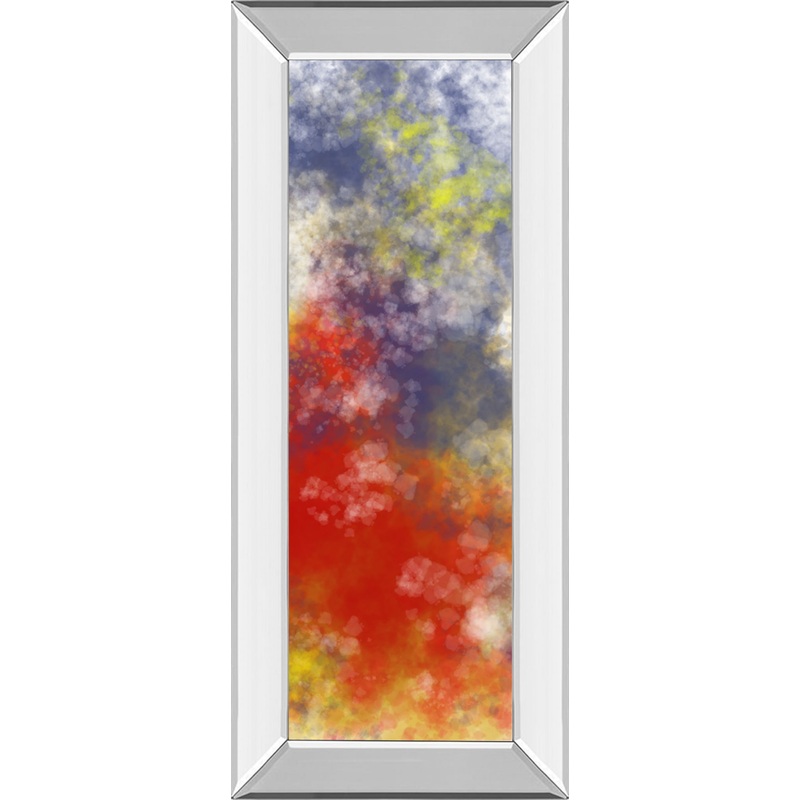 Vapor I. B By Jason Johnson – Mirror Framed Print Wall Art – Red