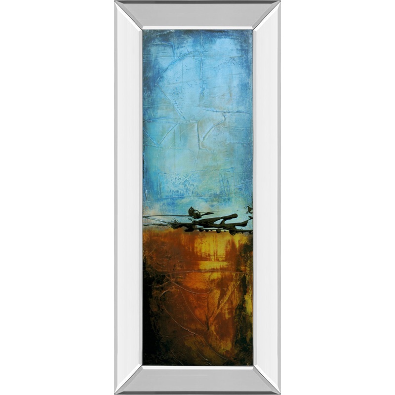 West Side Affair Il By Erin Ashley – Mirror Framed Print Wall Art – Blue
