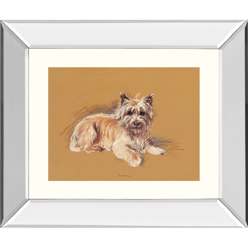 Andrew By Mac – Mirror Framed Print Wall Art – Beige