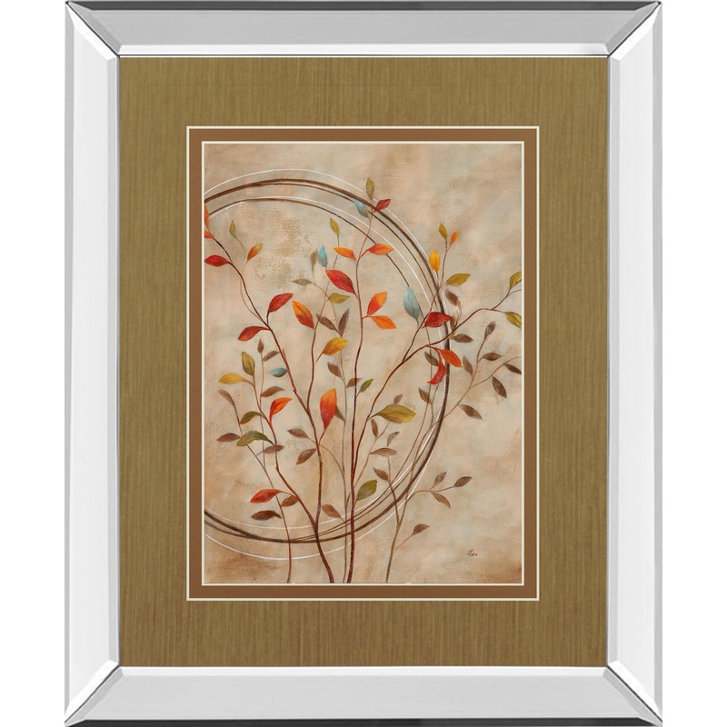 Autumn’s Delight Il By Nan – Mirror Framed Print Wall Art – Red