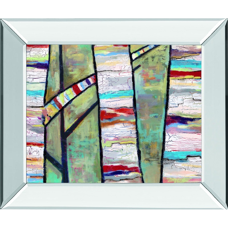 Converse By Staci Swider – Mirror Framed Print Wall Art – Purple