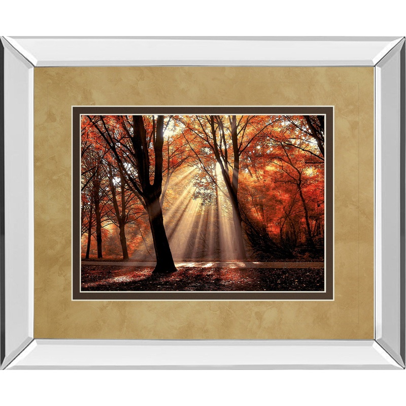 Dressed To Shine By Lars Van De Goor – Mirror Framed Print Wall Art – Red