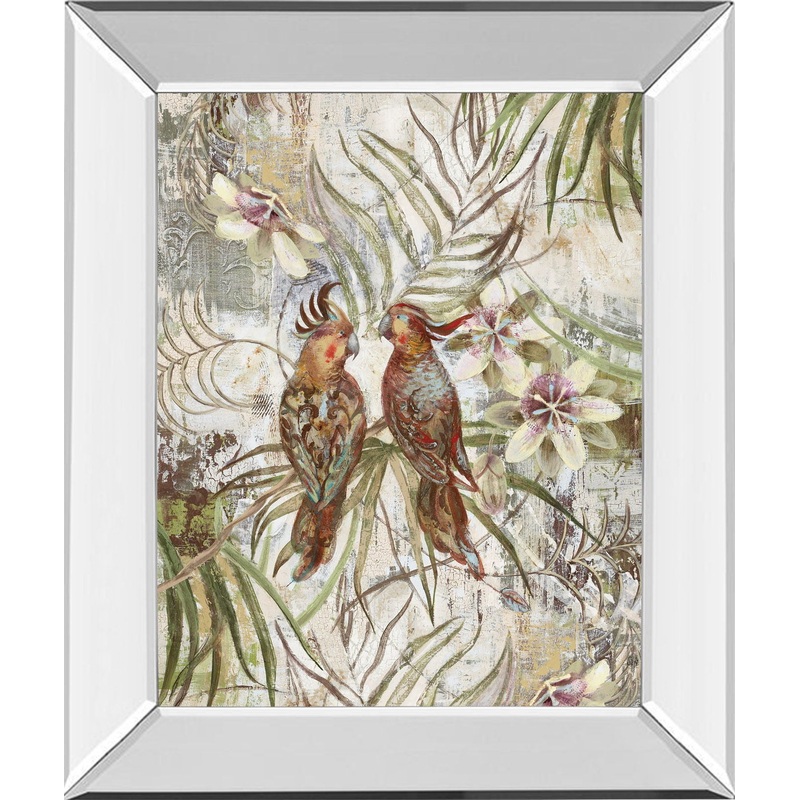 Eye To Eye By Sofi Taylor – Mirror Framed Print Wall Art – Red