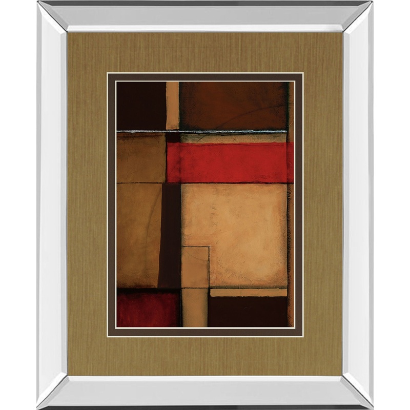 Gateways Il By Patrick St. Germain – Mirror Framed Print Wall Art – Red