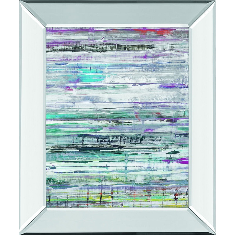 Land Drift By Hilario Gutierrez – Mirror Framed Print Wall Art – Blue
