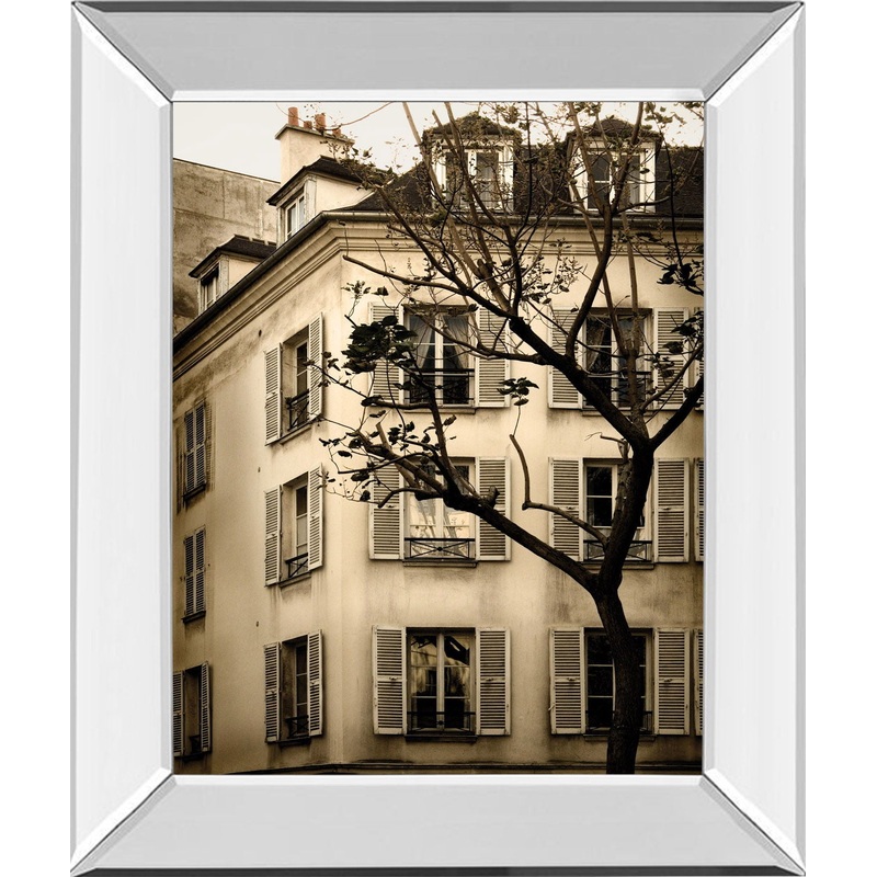Latin Quarter I By Milla White – Mirror Framed Print Wall Art – Black