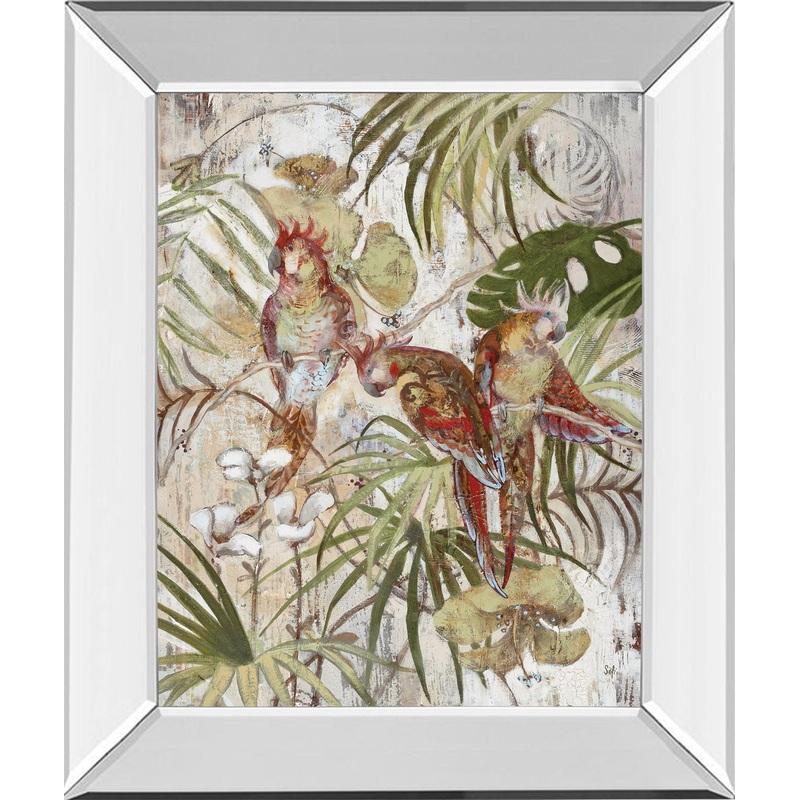 Let’s Talk By Sofi Taylor – Mirror Framed Print Wall Art – Red