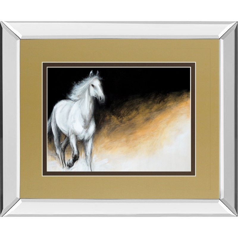 Light And Dark By Milenko Katic – Mirror Framed Print Wall Art – White