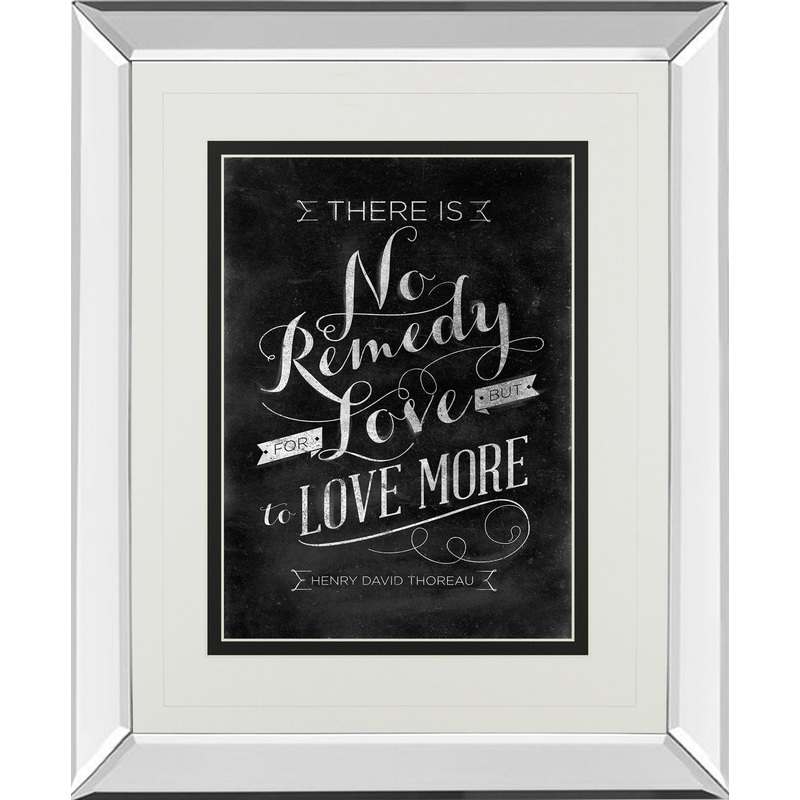 No Remedy By Sd Graphic – Mirror Framed Print Wall Art – Black