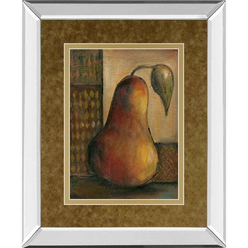 Peralicous I By Joyce Combs – Mirror Framed Print Wall Art – Green