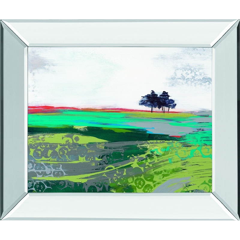Summer Breeze By Leslie Bernsen – Mirror Framed Print Wall Art – Blue