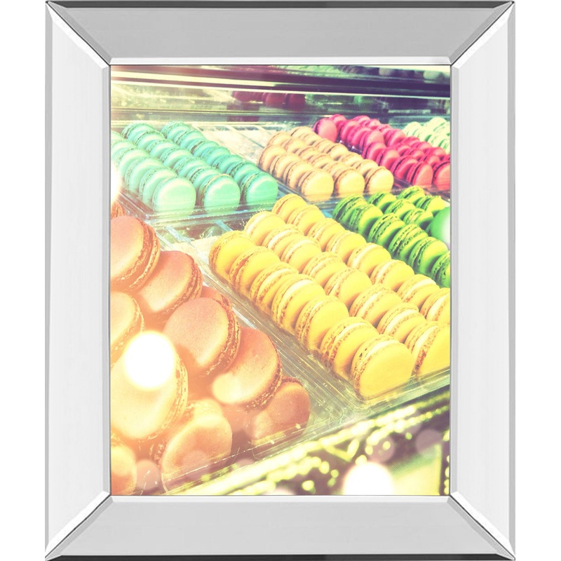 Tasty Treats By Acosta – Mirror Framed Print Wall Art – Yellow