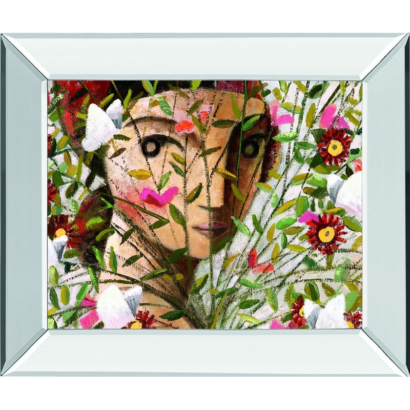 The Thief By Didier Lourenco – Mirror Framed Print Wall Art – Pink