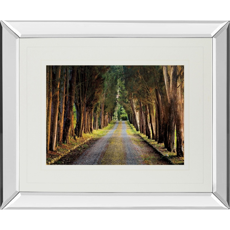 Tree Tunnel By Michael Tunnel And Mossy Oak Native Living – Mirror Framed Print Wall Art – Green