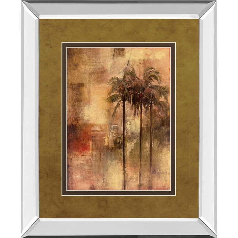Tuscadero I By Douglas – Mirror Framed Print Wall Art – Dark Brown