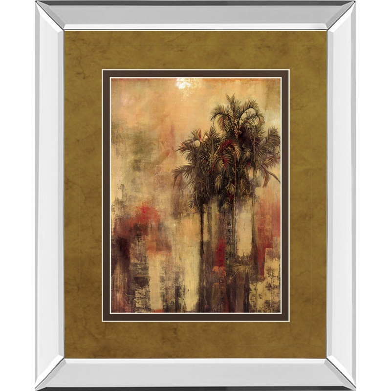 Tuscadero Il By Douglas – Mirror Framed Print Wall Art – Dark Brown