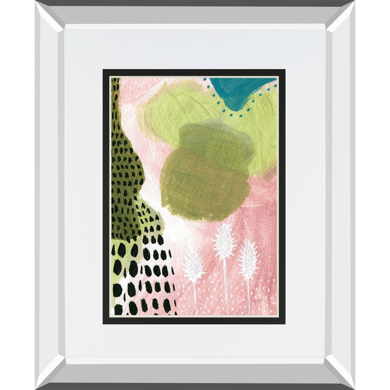 Abundance II By Lynn Mack Mirrored Frame – Pink