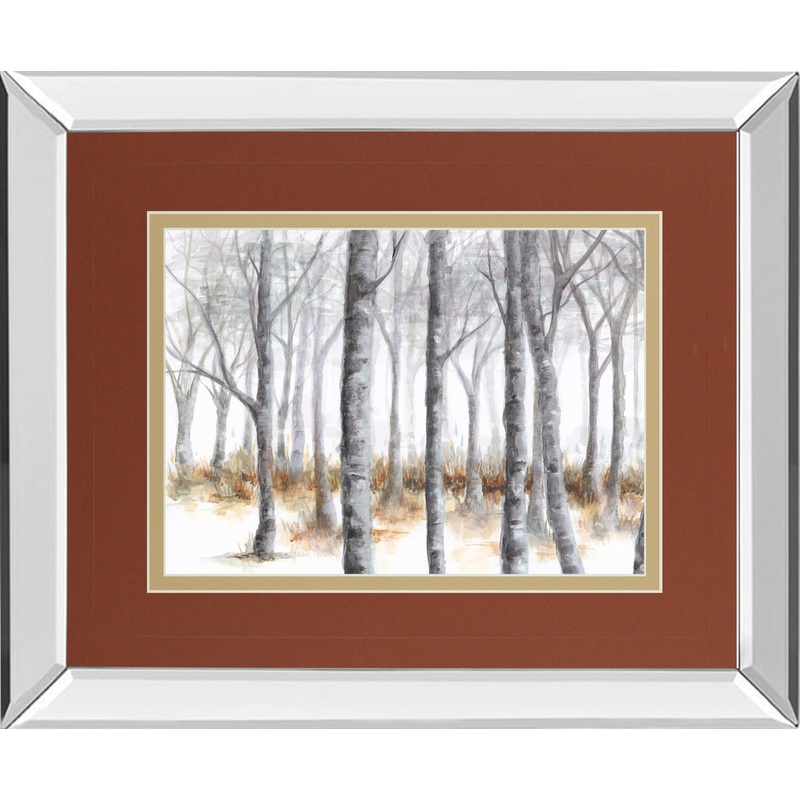 At Peace By Tita Quintero – Mirror Framed Print Wall Art – Dark Gray