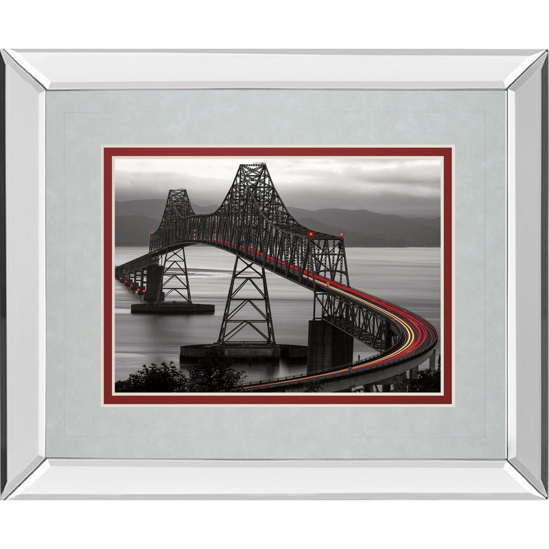 Boomerang By Aaron Reed – Mirror Framed Print Wall Art – Black