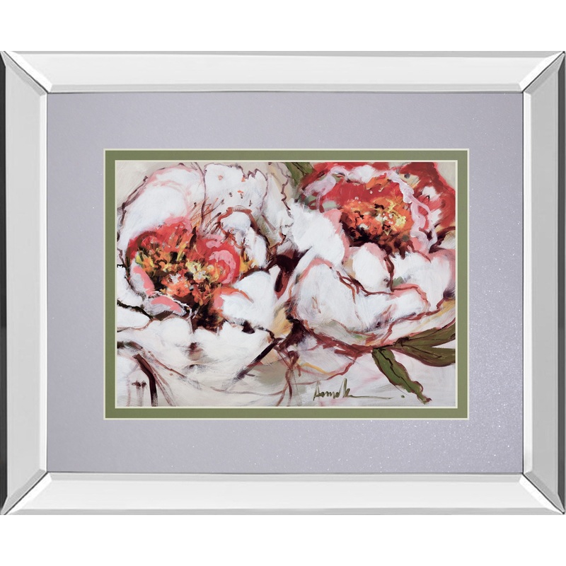 Charade Of Spring By Fitzsimmons, A – Mirror Framed Print Wall Art – Red