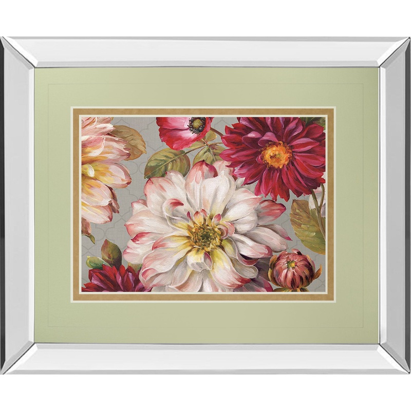 Classically By Lisa Audit – Mirror Framed Print Wall Art – Red