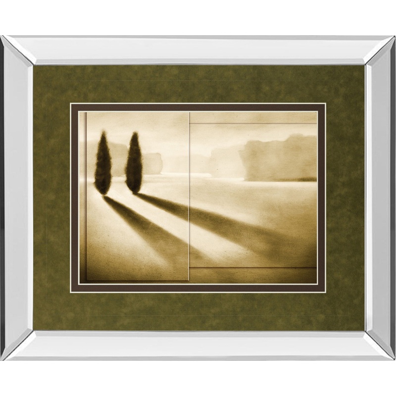 Cyprus Eclipse I By Brent Collins – Mirror Framed Print Wall Art – Green