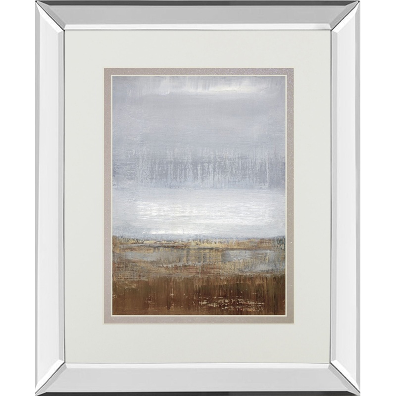Everglades By Caroline Gold – Mirror Framed Print Wall Art – Dark Brown