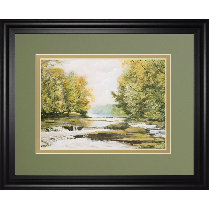Fireman’s Park By Bruce Nawrocke – Framed Print Wall Art – Green