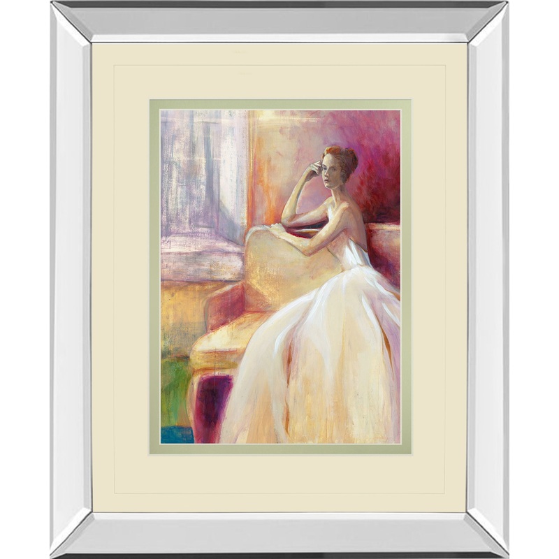 Getting Ready IIl By Sutton – Mirror Framed Print Wall Art – Purple