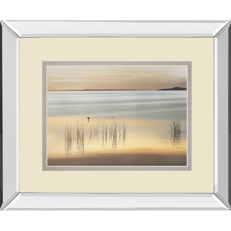 Golden By Marvin Pelkey – Mirror Framed Print Wall Art – Yellow – Gold