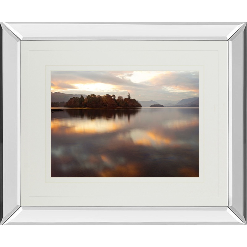 Golden Lake By Peter Adams – Print Wall Art – Gold