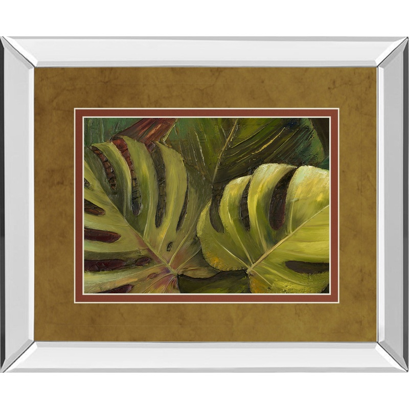 Green For Ever I By Patricia Pinto – Mirror Framed Print Wall Art – Green
